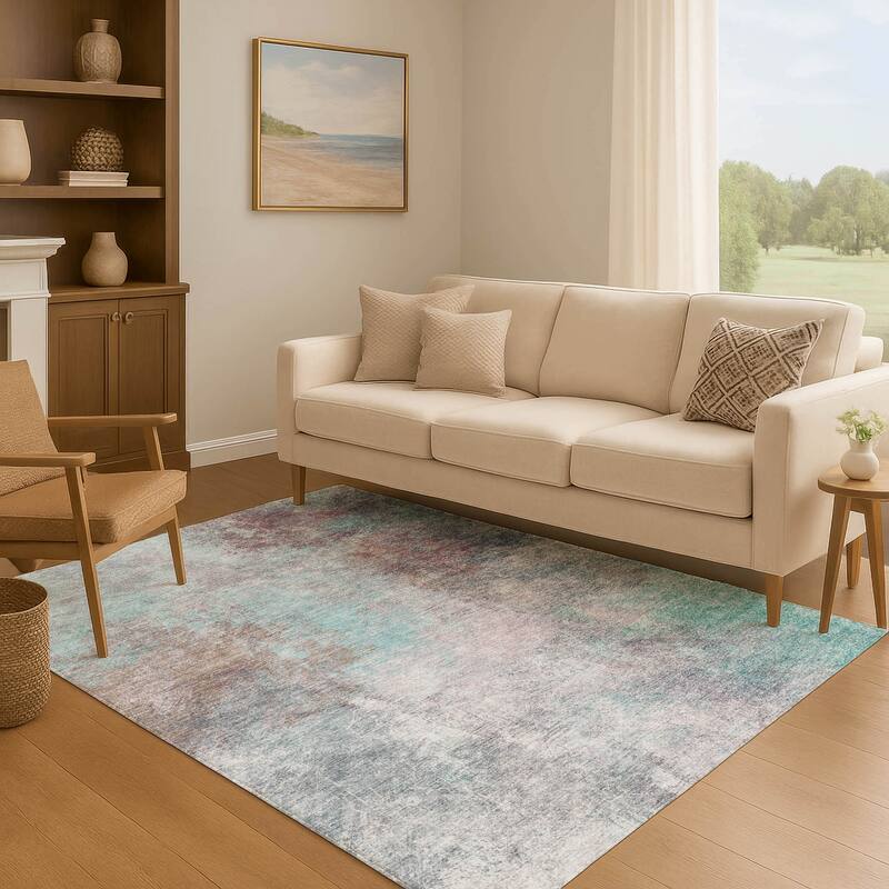 Premium Washable Super Soft Ombre Solid Mayfield Rug