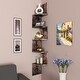 preview thumbnail 13 of 14, NOVA FURNITURE 5 Tiers Floating Wall Mount Corner Bookcase and Bookshelf, Home Decor Display Shelves for Small Space Dorm Rustic