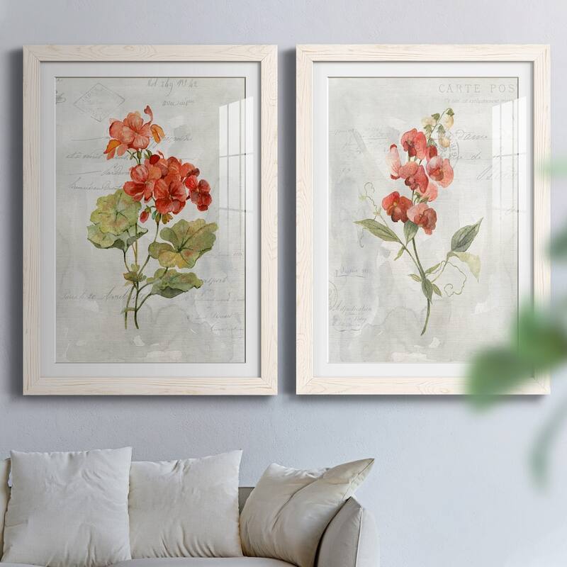 Linen Geranium-Premium Framed Print - Ready to Hang