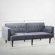 preview thumbnail 16 of 20, Modern Style Upholstered Velvet Sofa Couch for Living Room in Teal - 79'' W X 33'