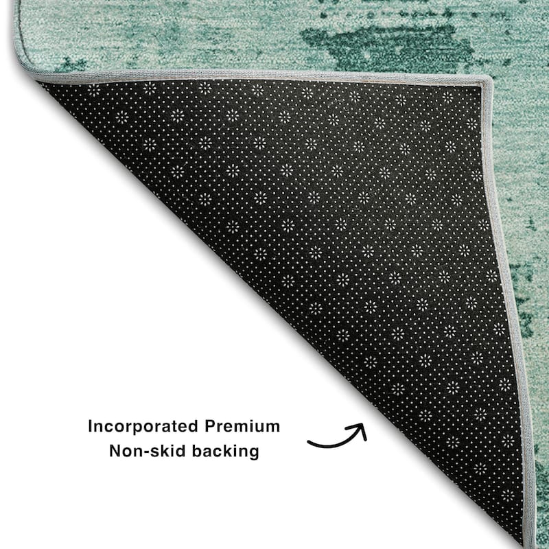 Premium Washable Super Soft Casual Abstract Mayfield Rug