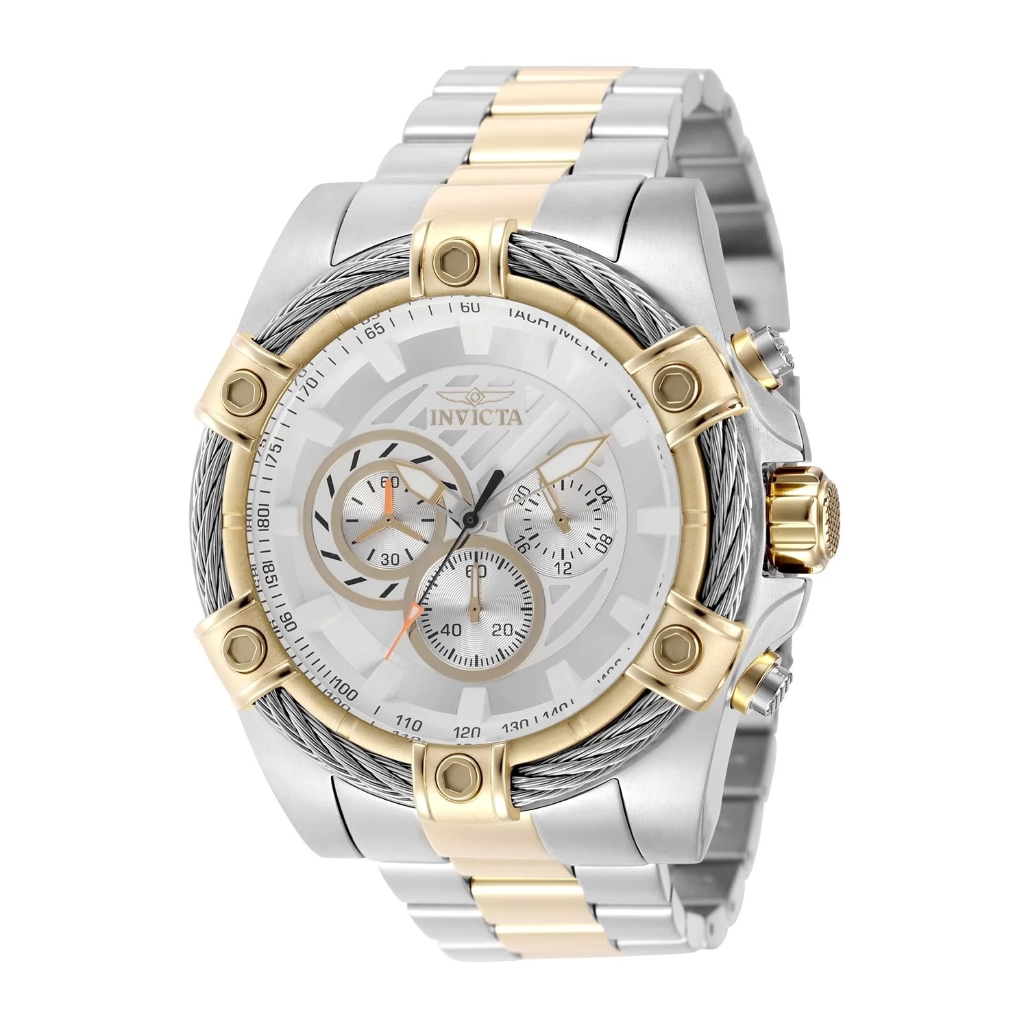 Invicta Men's 49746 Bolt Quartz VD54 Silver Dial Watch