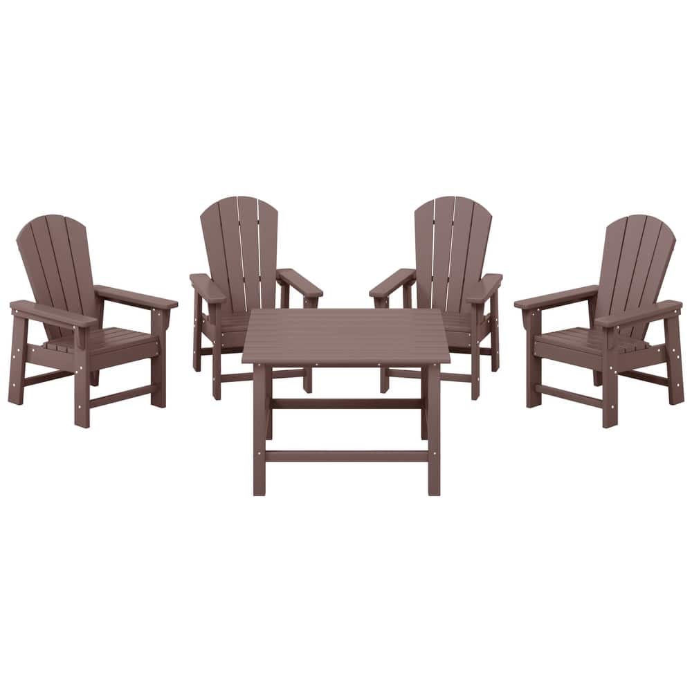 Laguna Kids Adirondack 5-Piece Square Table Dining Set