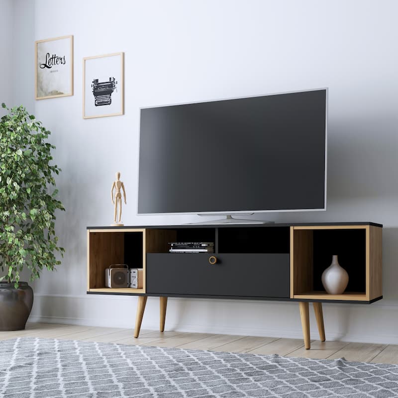 Theodore 62.99 In. Storage Media Cabinet Console