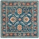 preview thumbnail 31 of 37, SAFAVIEH Handmade Blossom Menga Contemporary Wool Rug 6' Square - Blue/Green - Square