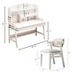 preview thumbnail 14 of 22, Kids Desk and Chair Set, Kid Study Desk, Computer Writing Desk - 36.6"x21.7"