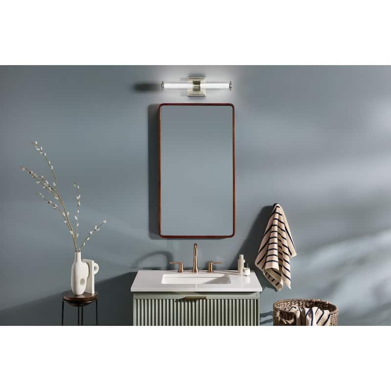 Kichler 55195LED Laurene 2 Light 19" Wide LED Vanity Light with Clear