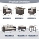preview thumbnail 60 of 104, Gymojoy Outdoor Fire Pit Conversation Set, Patio Furniture with Cushions