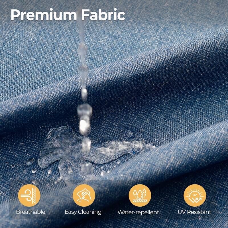 HOOOWOOO 8-piece Outdoor Sofa Patio Wicker Furniture Sectional Set with Coffee Table