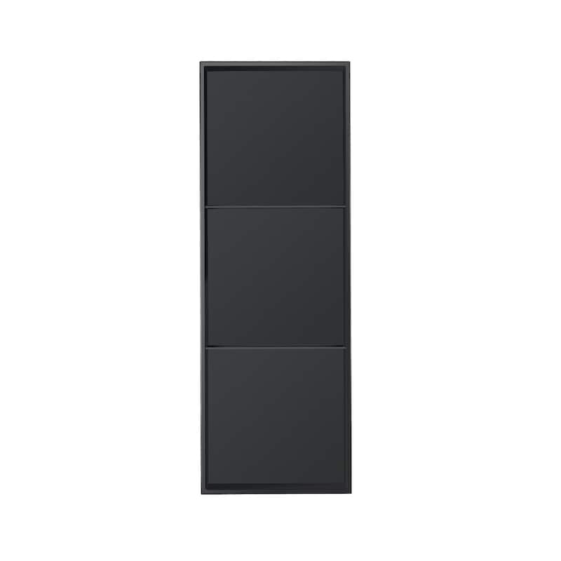 18 Gauge Stainless Steel Black/White Cream Layered Rectangular Recessed Shower Niche - 36"x12.6"