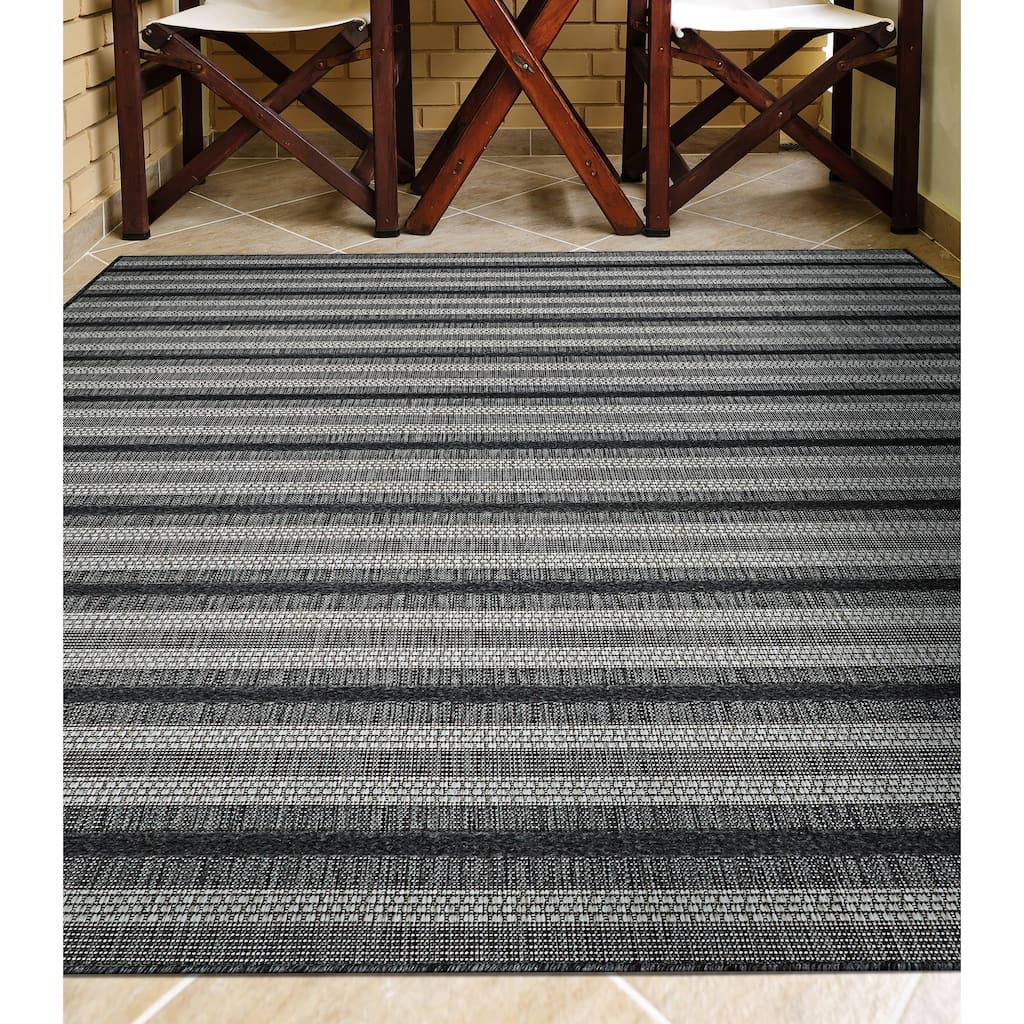 Ravine Edgemont Dark Gray Indoor/Outdoor Area Rug