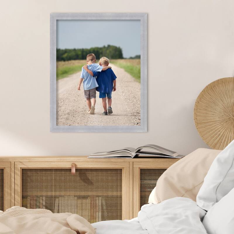 Grace Brushed Gold Narrow Framed Picture Frame, Photo Frame