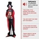 preview thumbnail 4 of 11, Haunted Hill Farm Billy Barker the Standing Clown and Jumping Jack the Talking Skull Clown in a Box for Halloween Decoration