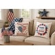 preview thumbnail 4 of 2, Home Of The Brave Wreath Pillow