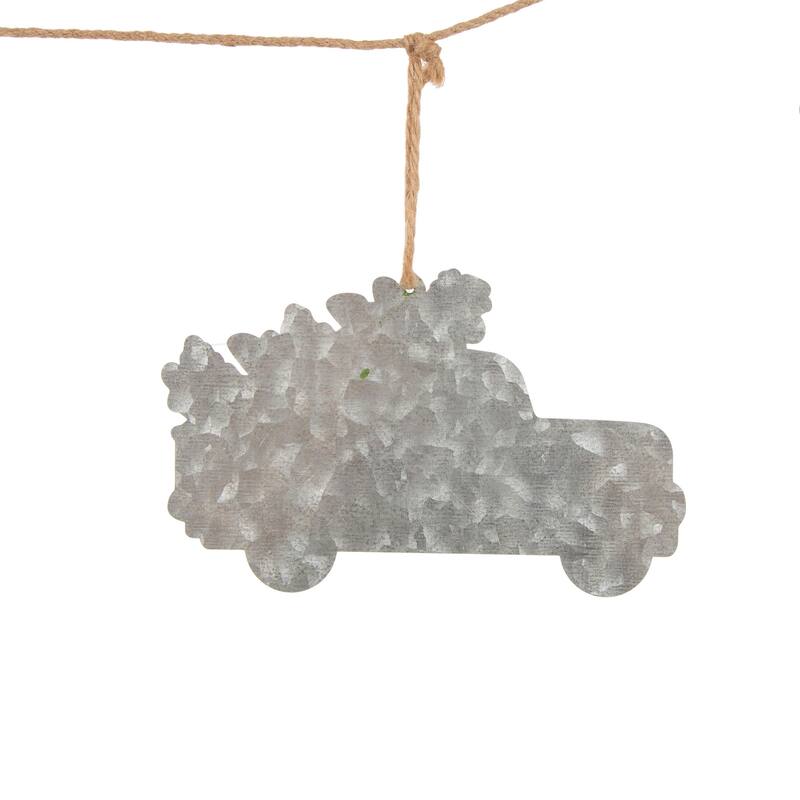 Glitzhome 6'L Christmas Plaid Fabric Ball Garland Set of 2