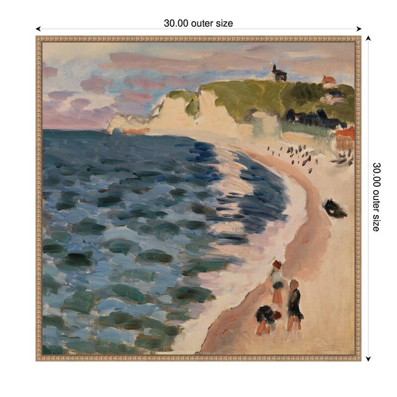 Kate and Laurel High Tide Pleine Mer 1920 Henri Mattise by Nostalgia Prints Framed Canvas Wall Art Print