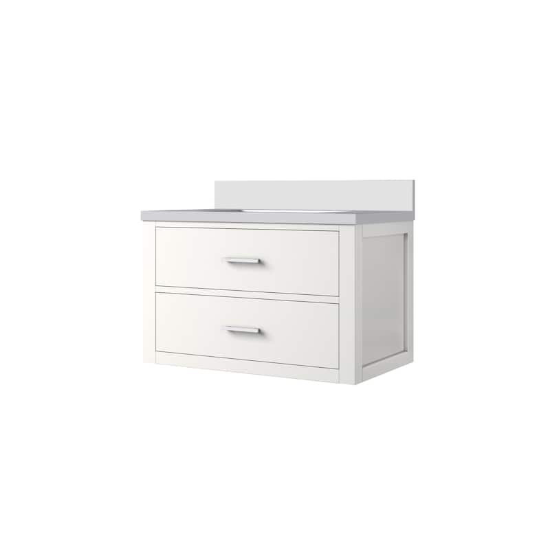 Castor Bath Vanity with Quartz Top and Sink