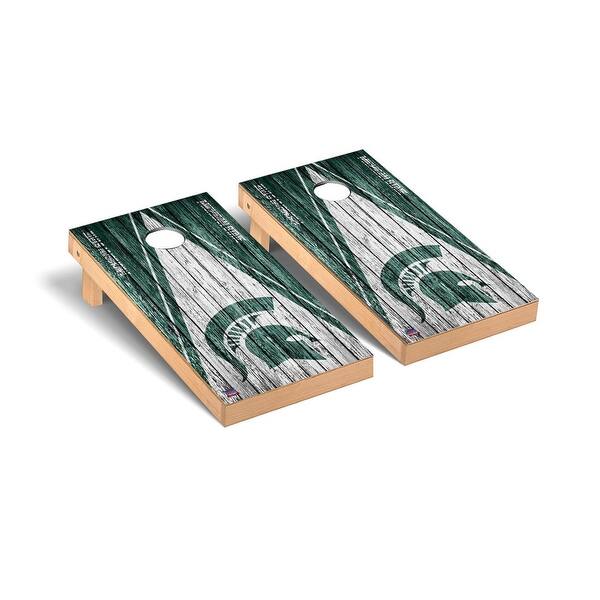 slide 2 of 5, Michigan State Spartans 2x4 Pro Cornhole Boards - V3 Include Carrying Case