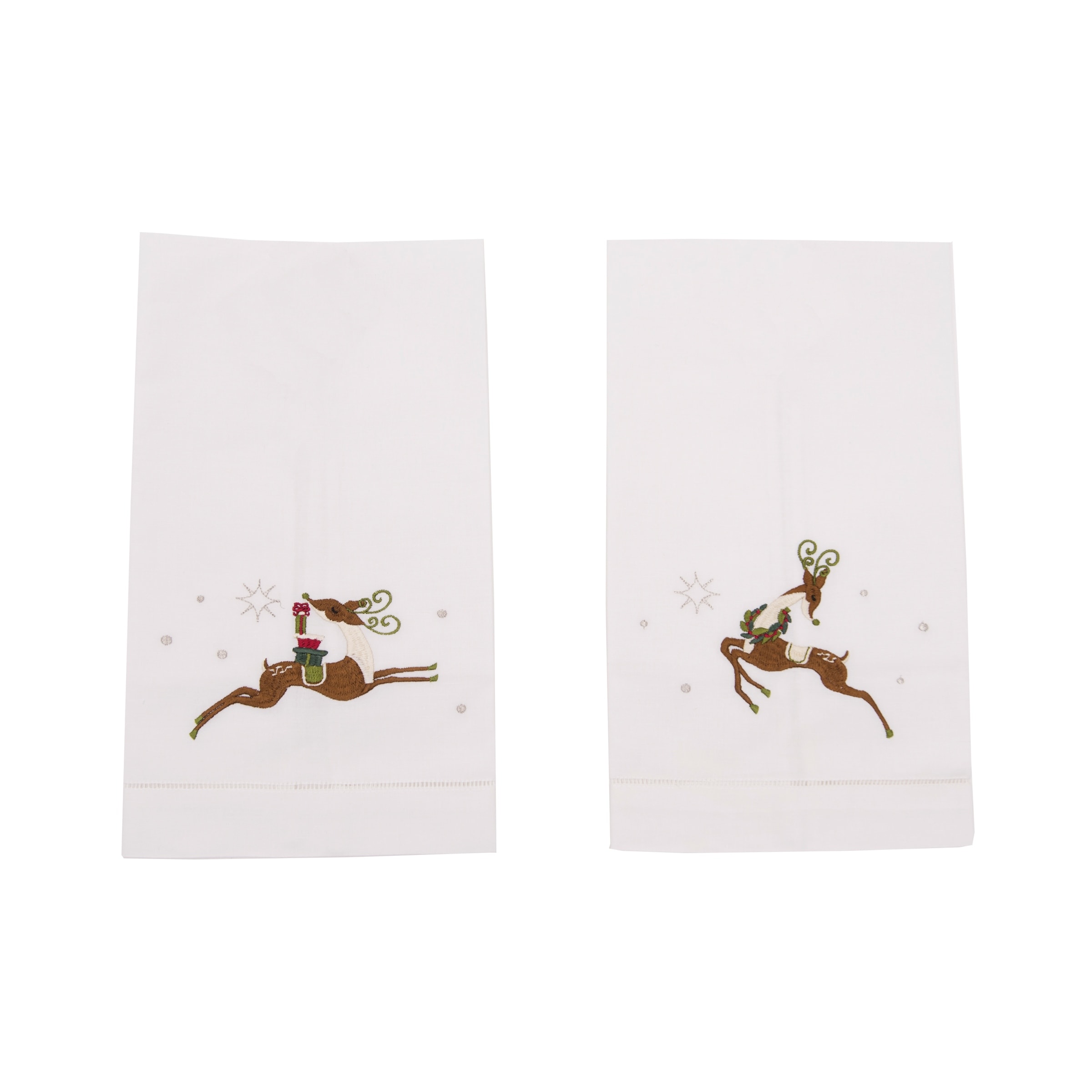 Deer with Wreath Kitchen Towel