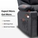 preview thumbnail 9 of 23, MCombo Manual Glider Rocker Recliner Chair with USB Ports, Faux Leather 8002