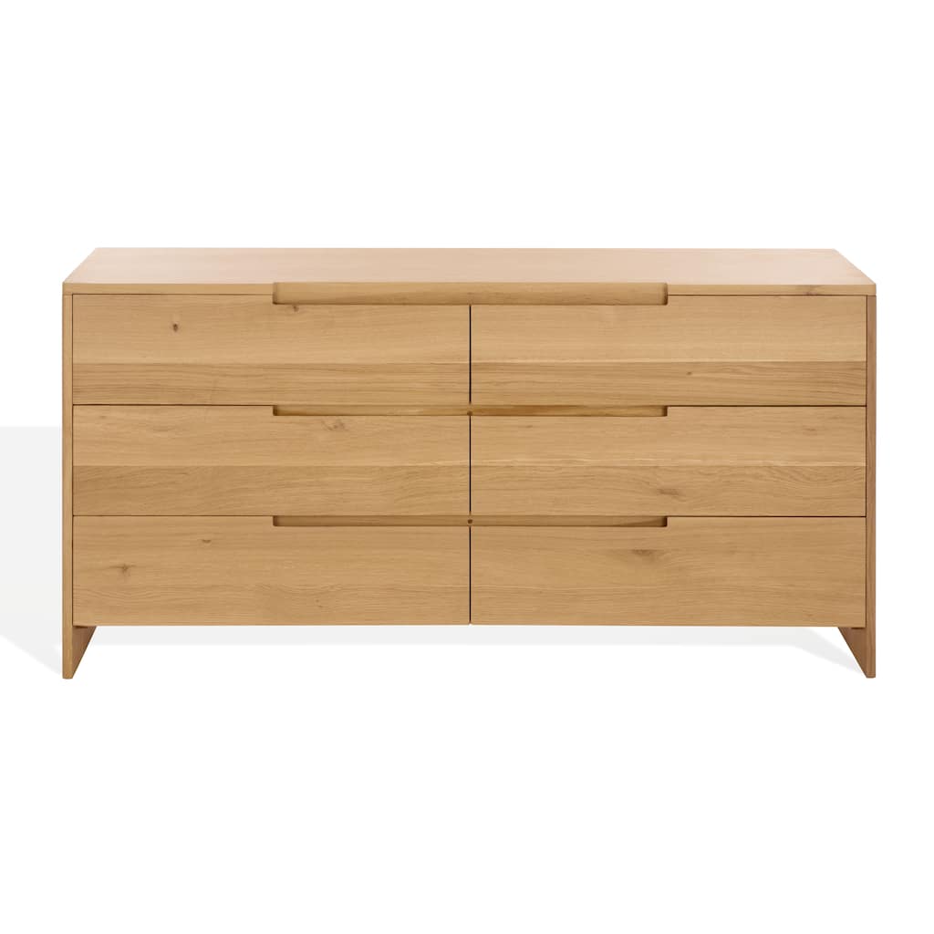 SAFAVIEH Couture Riverside Oak Wood 6-Drawer Dresser