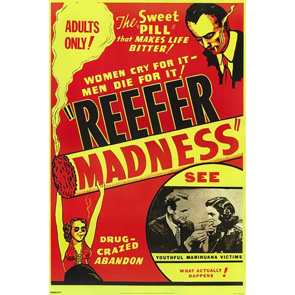 Reefer Madness Art Poster - 24 x 36 Inch