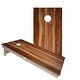 preview thumbnail 1 of 4, Wood Finish Acacia Regulation 2x4 Cornhole Board Set All-Weather - Include Carrying Case