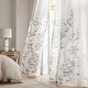 preview thumbnail 1 of 43, Madison Park Cecily Floral Printed Burnout Sheer Grommet Curtain Panel
