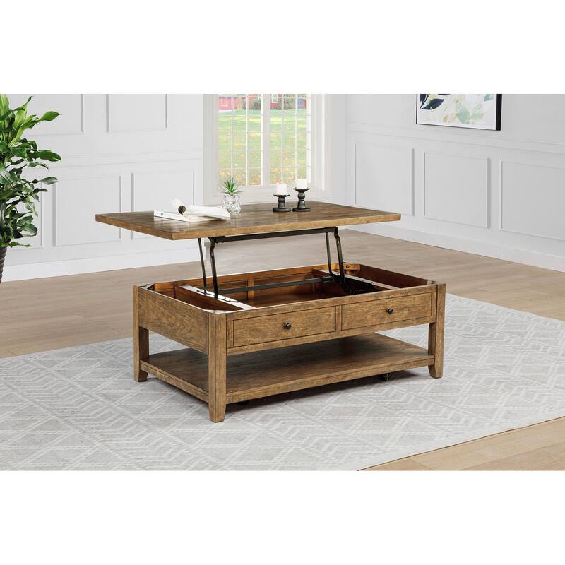 Payne 48-inch Mobile Lift Top Coffee Table - 48" x 28.25" x 18.25"