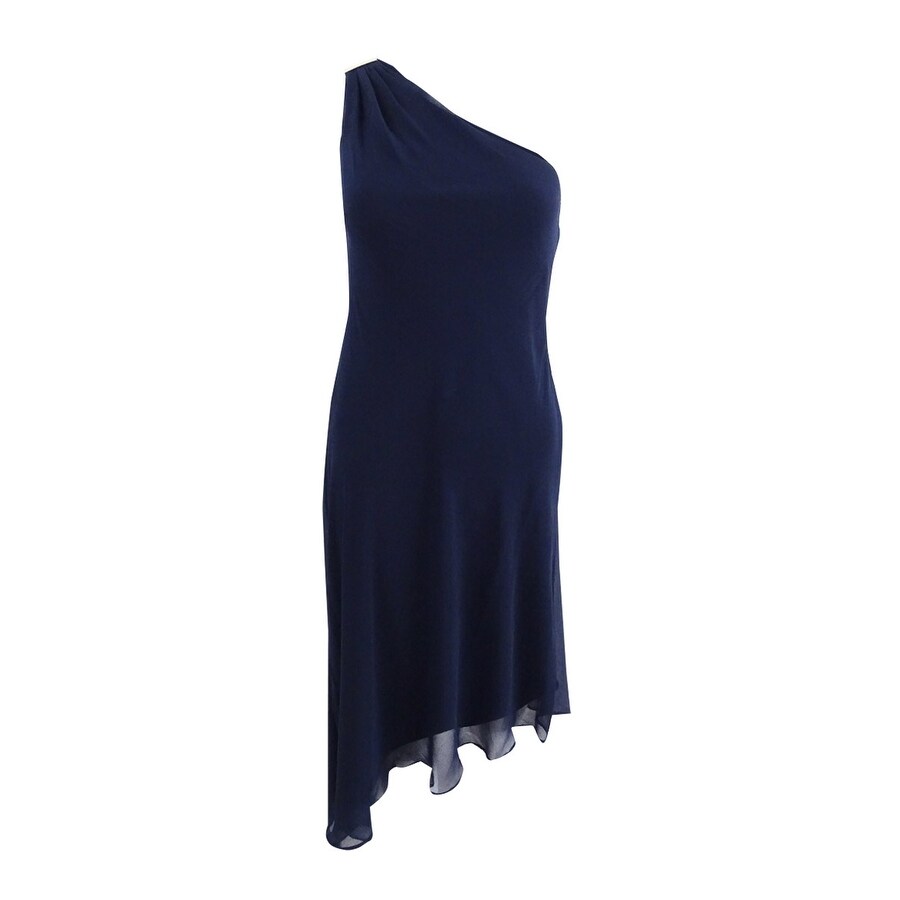 ralph lauren one shoulder dress