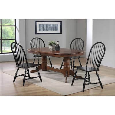 Extendable Dining Set 10 Seats Oval Table & Chairs Art Deco Retro Style