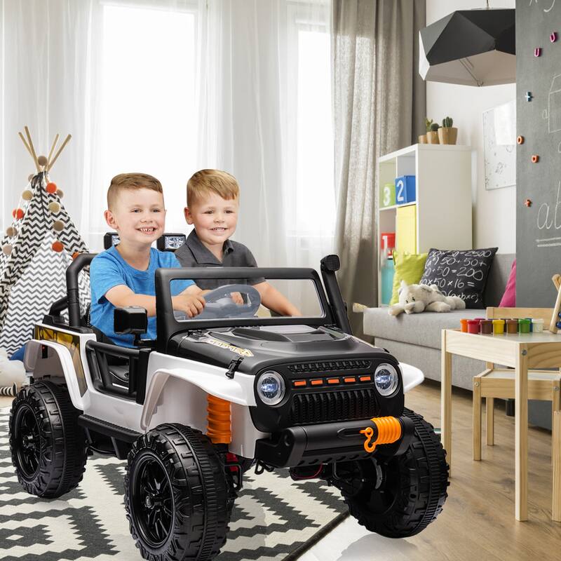 2 Seater Electric Truck, 24V Ride On Car for Kids Best Gift