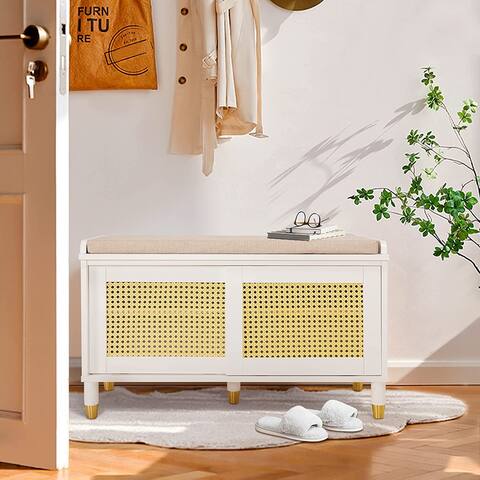 Shoe Storage Bench Rattn style
