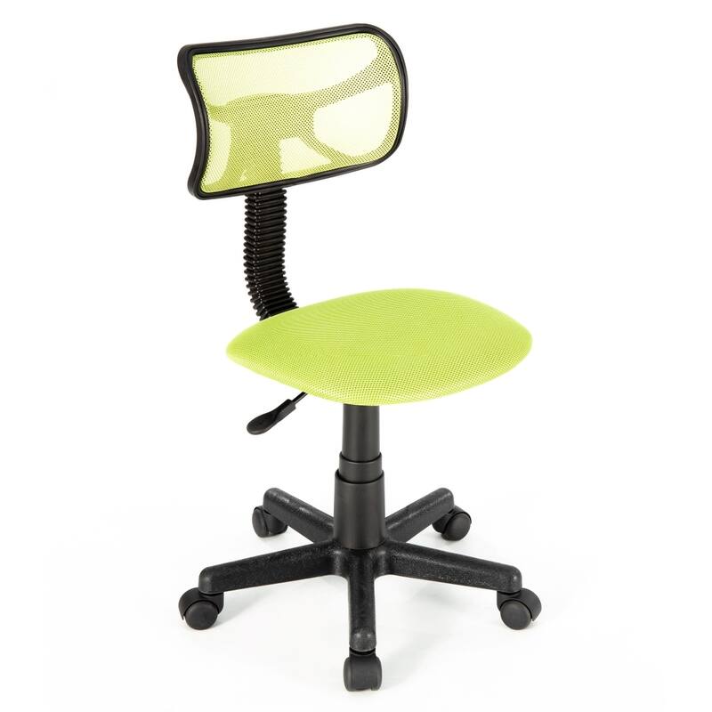 JJS Kids' Height-adjustable Mesh-back Rolling Swivel Task Chair