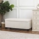 preview thumbnail 24 of 33, Adeco Velvet Storage Ottoman Bench Rectangular Footstool Lift Top