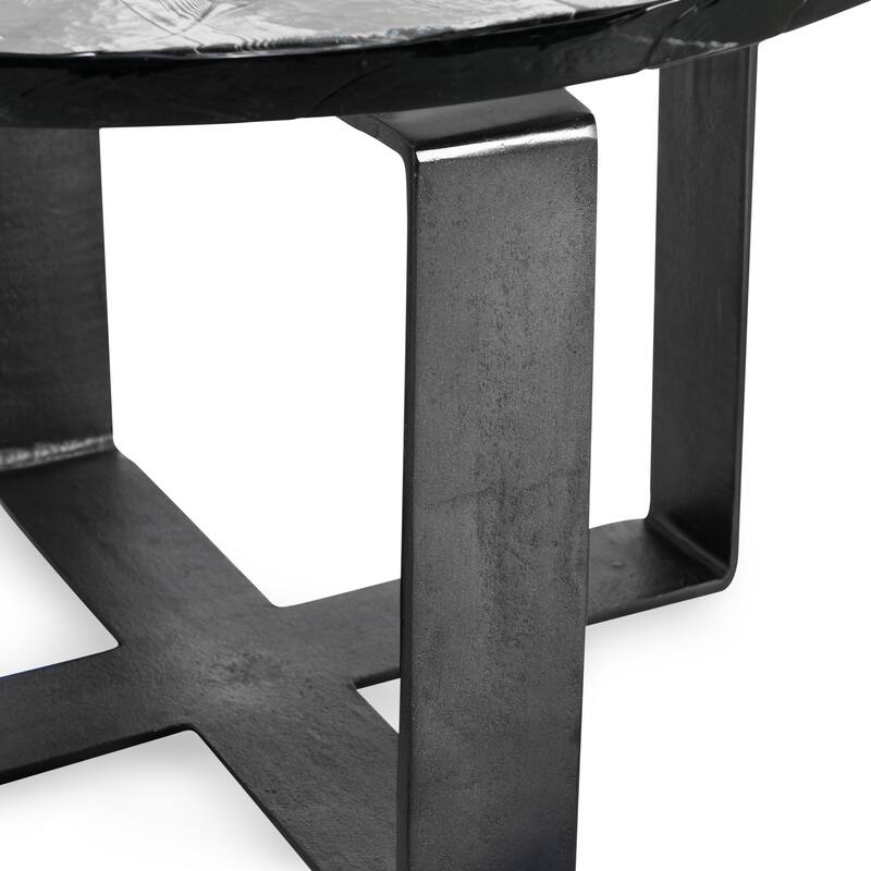 Classic Home Keith 28" Glass Coffee Table