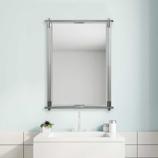 Uttermost Adara 36" x 24" Modern Vanity Bath Wall Mirror with Floating