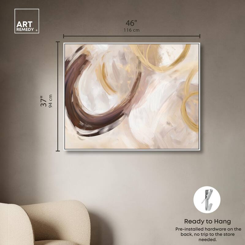 Dreamy Swirls I Canvas by Art Remedy