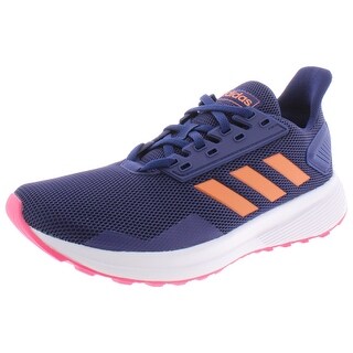 blue and pink adidas trainers