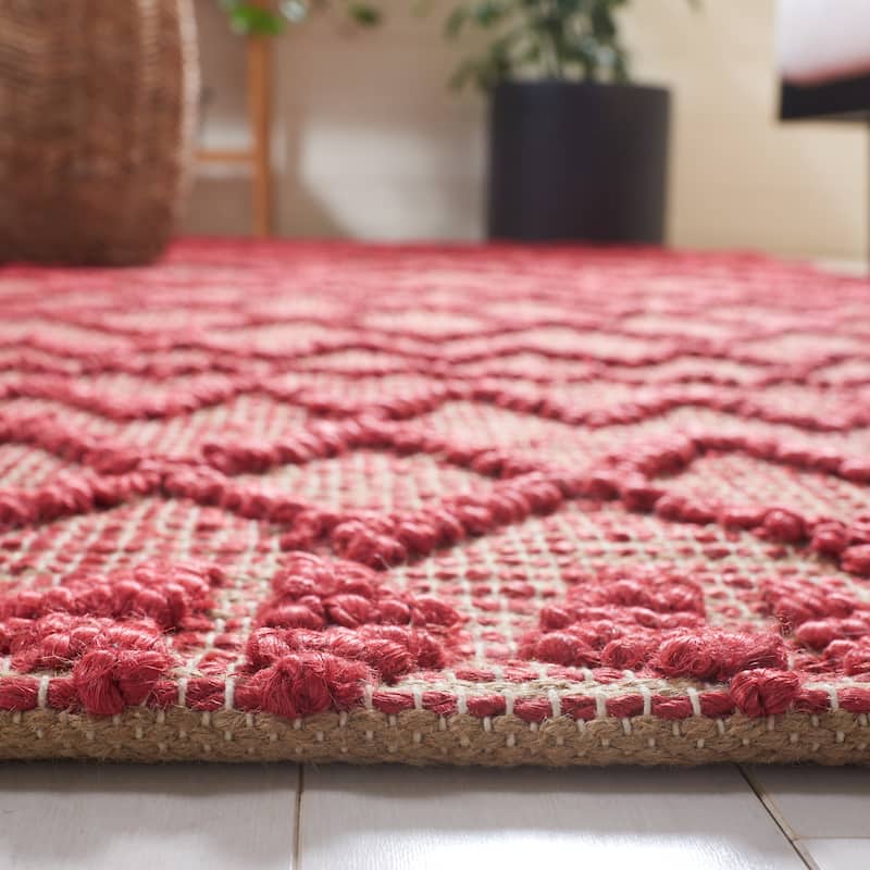 SAFAVIEH Flatweave Natural Fiber Willempje Geometric Jute Rug