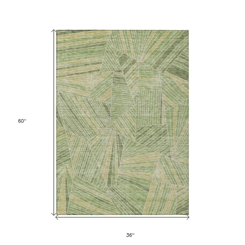 HomeRoots Geometric Transitional Rectangle Outdoor Rug
