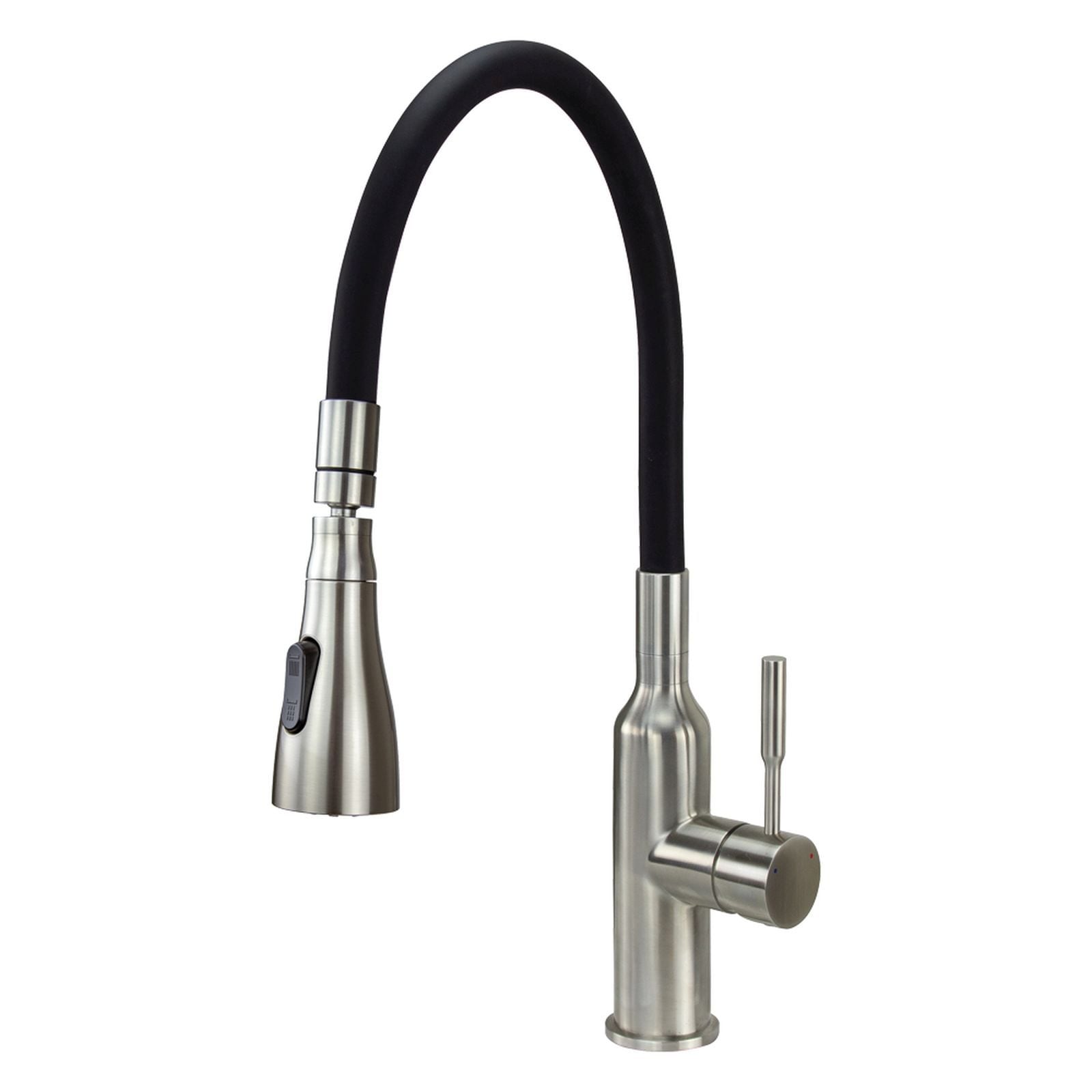 Transolid Kitchen/Laundry Faucet with Dual Spray and Flex Neck With Swivel Action Ball-Joint