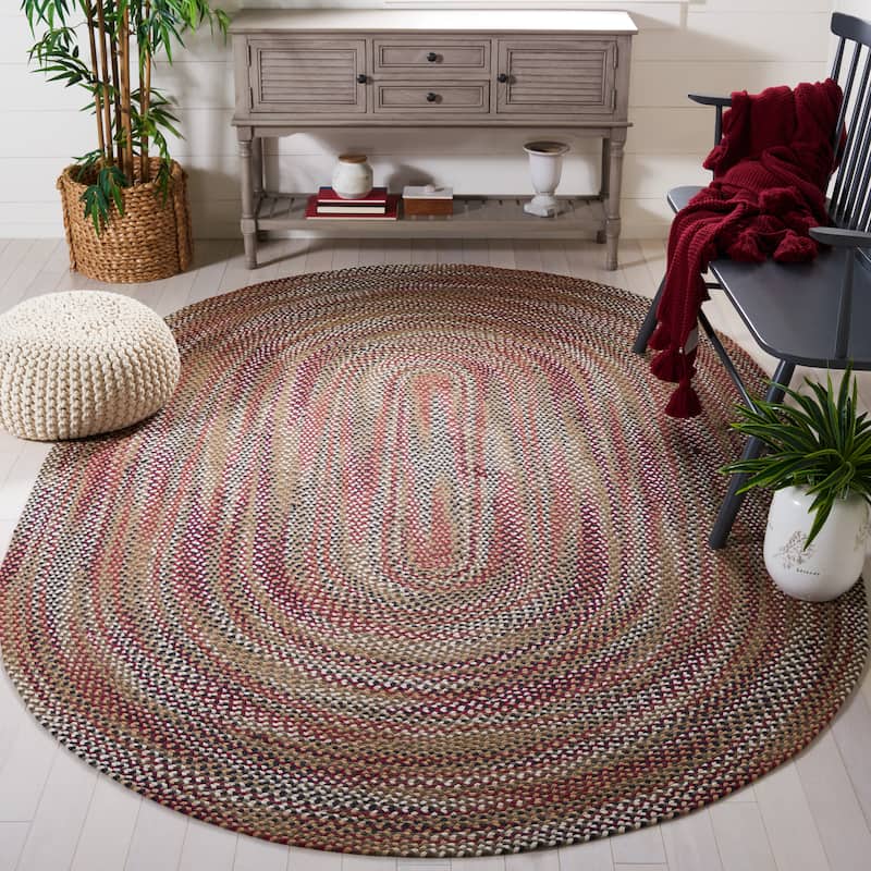 SAFAVIEH Handmade Braided Hisanori Flatweave Cotton Rug