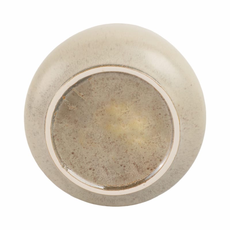 Warm Rustic Ceramic Table Vase for Home Decor, Decorative Flower Vase with Glazed Finish