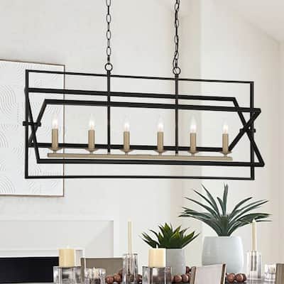 6 - Light Kitchen Island Pendant - 15.16"D*39.96"W*18.62"H