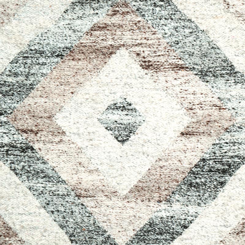 Loominaire Rustic Kilim Wallhanging "Grand Canyon" Hand Woven of Handspun Yarn - 24"x36"