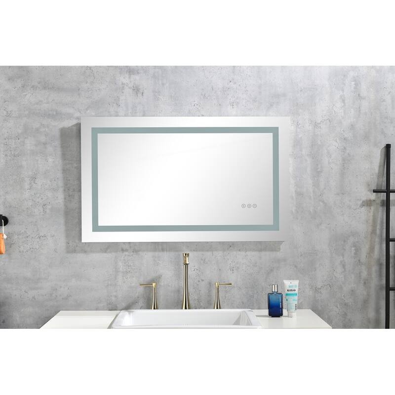 LED Bathroom Mirror with Front and Backlight