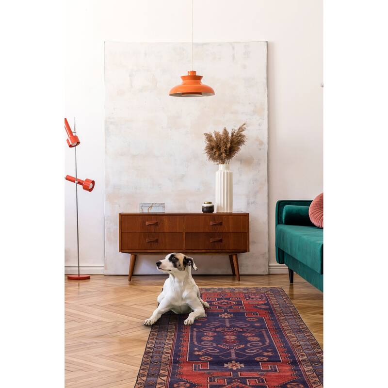 ECARPETGALLERY Hand-knotted Konya Anatolian Red Wool Rug - 4'11 x 10'4