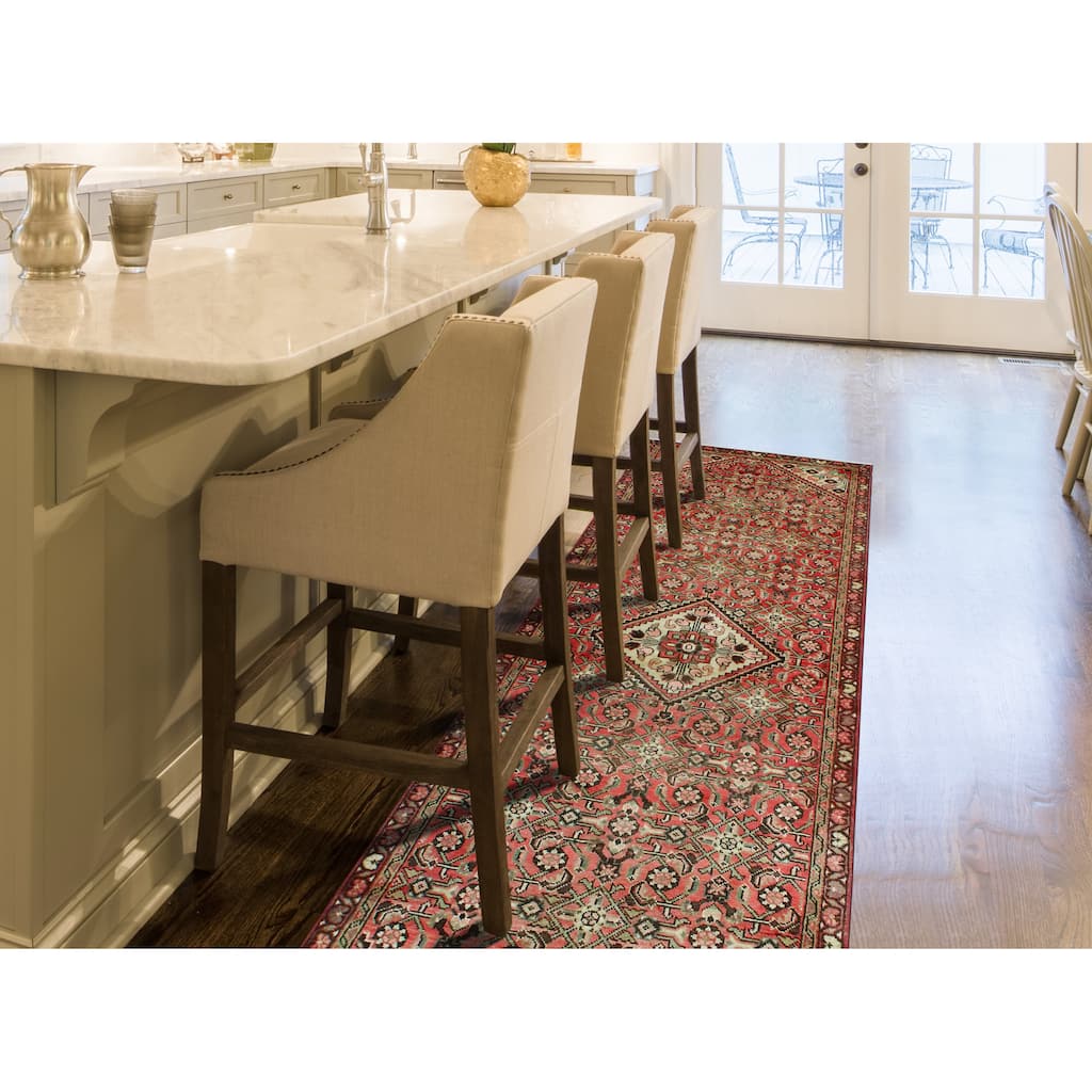 Fine Vintage Distressed Artis Rust/Beige Runner - 3'4" x 10'0"