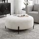 preview thumbnail 3 of 4, Uttermost Arles Large Plush White Ottoman